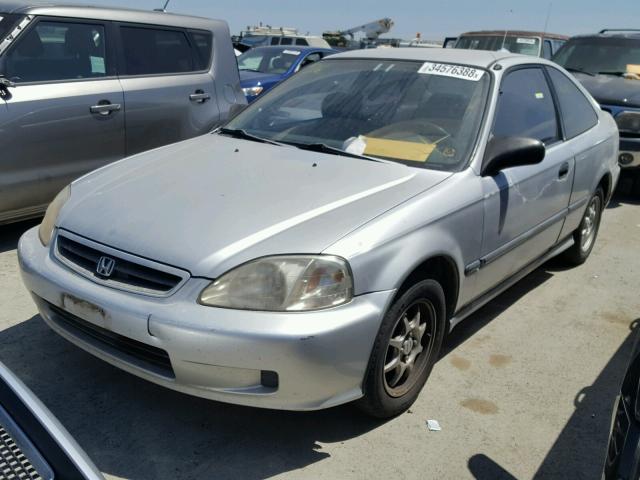 1HGEJ7220XL093736 - 1999 HONDA CIVIC HX SILVER photo 2