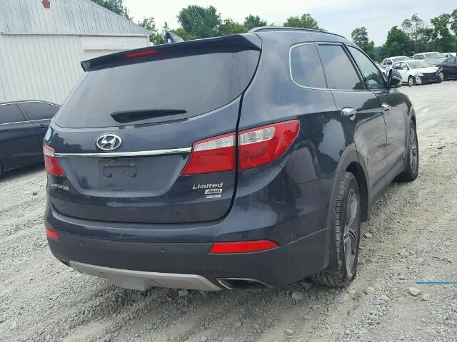 KM8SRDHF2EU084574 - 2014 HYUNDAI SANTA FE L CHARCOAL photo 4