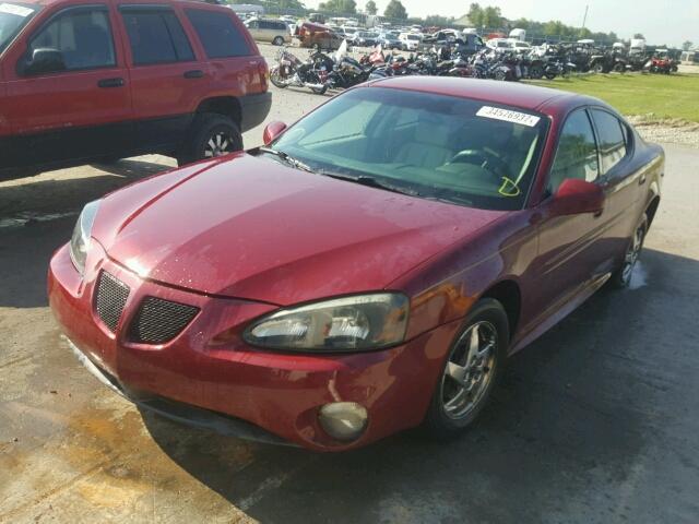 2G2WP522841300031 - 2004 PONTIAC GRAND PRIX RED photo 2