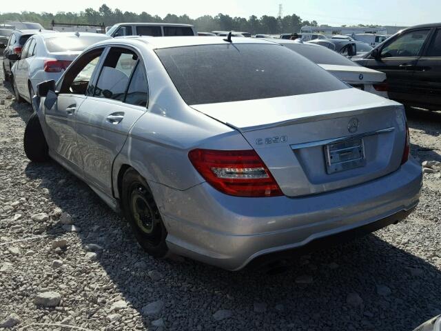 WDDGF4HB2EA964424 - 2014 MERCEDES-BENZ C 250 SILVER photo 3