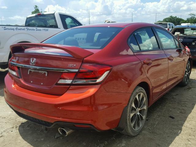 2HGFB6E51DH700138 - 2013 HONDA CIVIC SI ORANGE photo 4