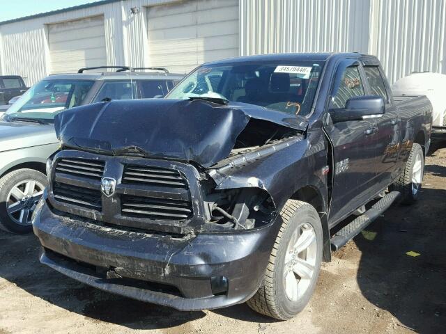 1C6RR7HT3ES444092 - 2014 RAM 1500 SPORT CHARCOAL photo 2