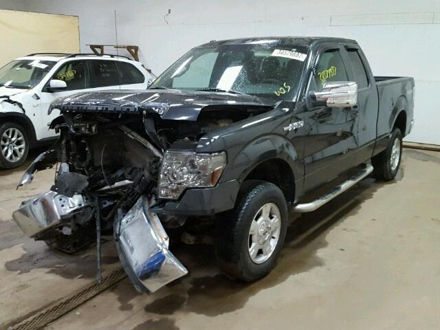 1FTEX1E81AFA01209 - 2010 FORD F150 SUPER BLACK photo 2