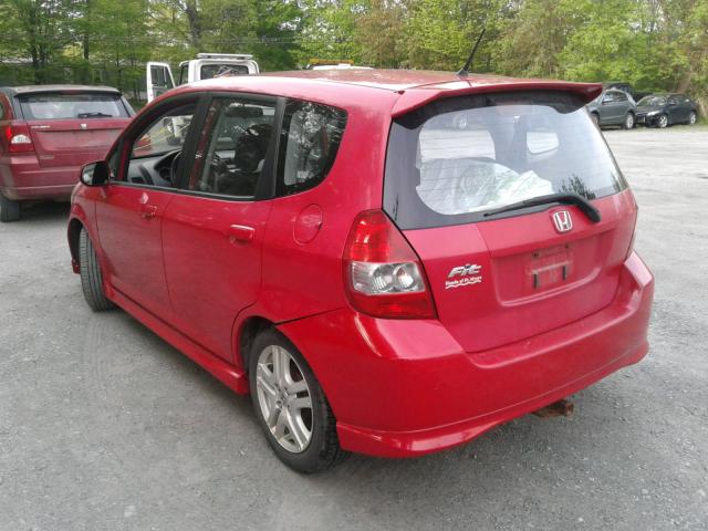 JHMGD38607S017987 - 2007 HONDA FIT S 红色 照片 3