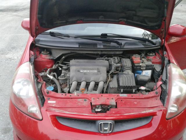 JHMGD38607S017987 - 2007 HONDA FIT S 红色 照片 7
