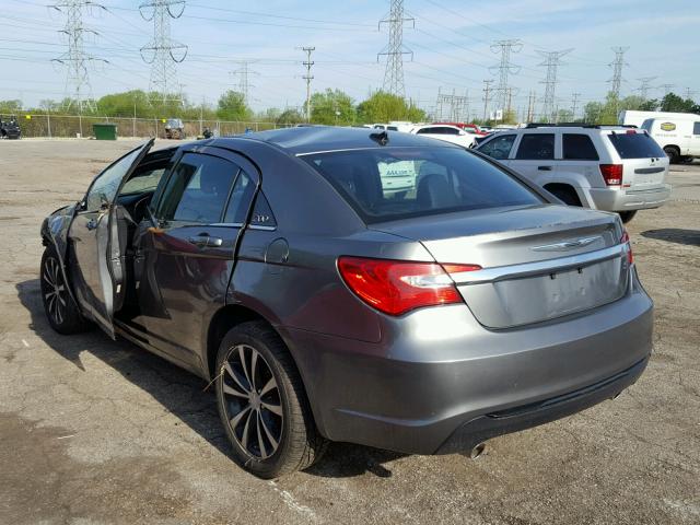 1C3CCBCG4DN699395 - 2013 CHRYSLER 200 LIMITE GRAY photo 3