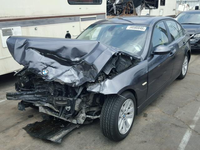 WBAVB17596NK36632 - 2006 BMW 325 I AUTO CHARCOAL photo 2