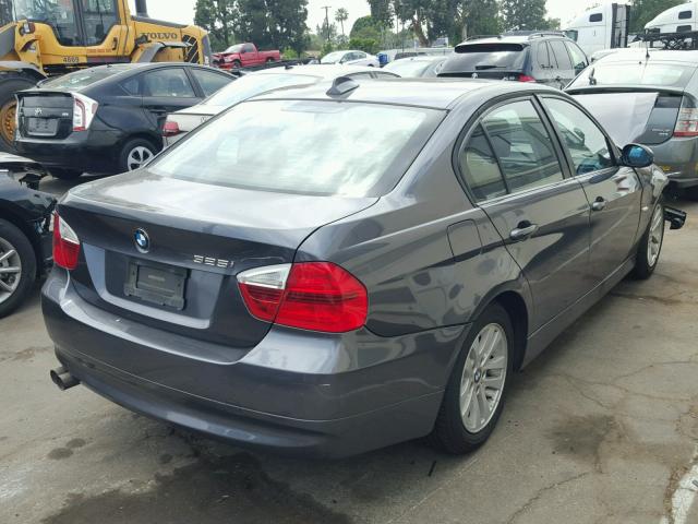 WBAVB17596NK36632 - 2006 BMW 325 I AUTO CHARCOAL photo 4