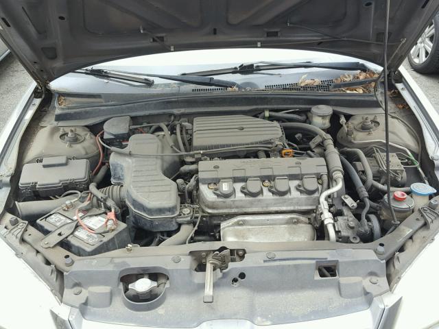 2HGES26775H506266 - 2005 HONDA CIVIC EX GRAY photo 7