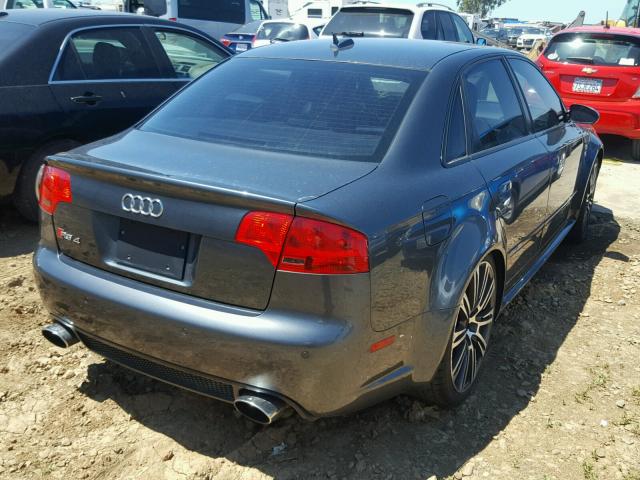 WUARU78E37N900122 - 2007 AUDI RS4 QUATTR GRAY photo 4