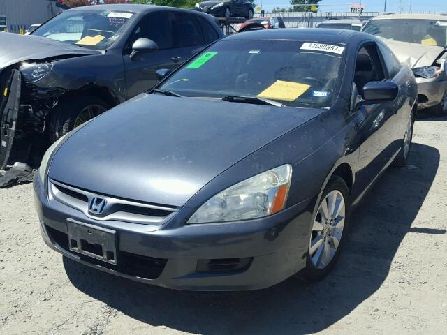 1HGCM82607A000409 - 2007 HONDA ACCORD EX GRAY photo 2