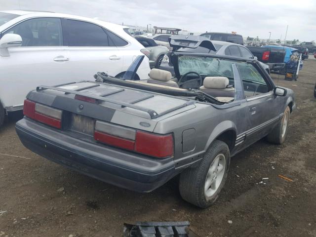 1FACP44MXMF185017 - 1991 FORD MUSTANG LX GRAY photo 4