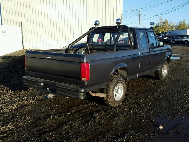 1FTEX14N4RKA84788 - 1994 FORD F150 BLACK photo 4