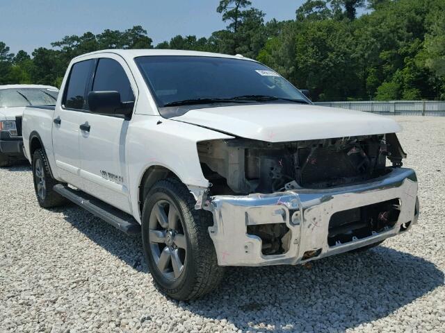 1N6BA0ED9FN509045 - 2015 NISSAN TITAN S WHITE photo 1