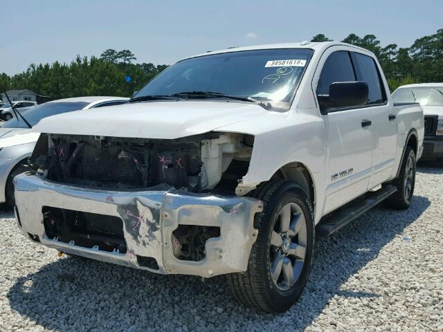 1N6BA0ED9FN509045 - 2015 NISSAN TITAN S WHITE photo 2