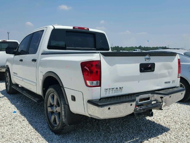 1N6BA0ED9FN509045 - 2015 NISSAN TITAN S WHITE photo 3