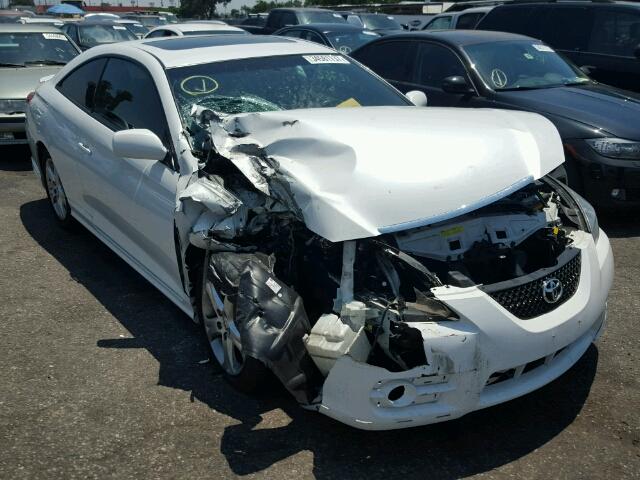 4T1CE30P37U760628 - 2007 TOYOTA CAMRY SOLA WHITE photo 1