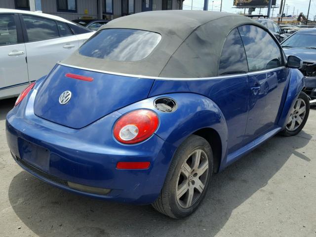 3VWRG31Y87M401907 - 2007 VOLKSWAGEN NEW BEETLE ლურჯი ფოტო 4