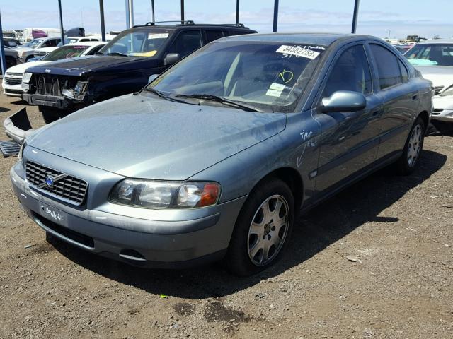 YV1RS58D812043023 - 2001 VOLVO S60 2.4T TURQUOISE photo 2