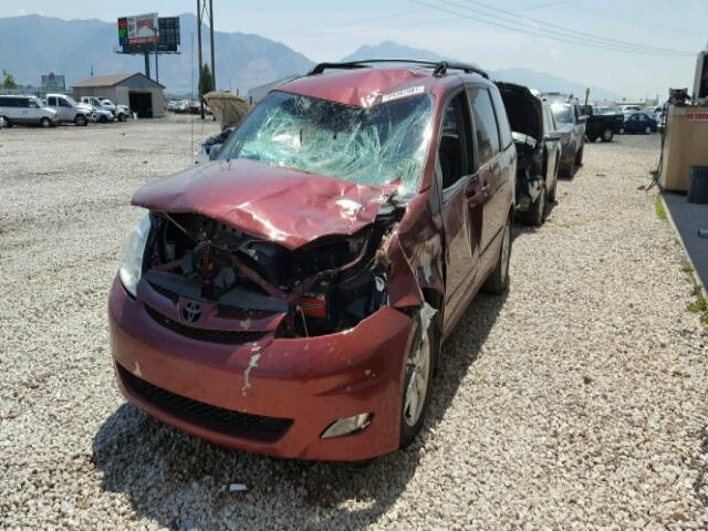 5TDZK23C38S176942 - 2008 TOYOTA SIENNA MAROON photo 2