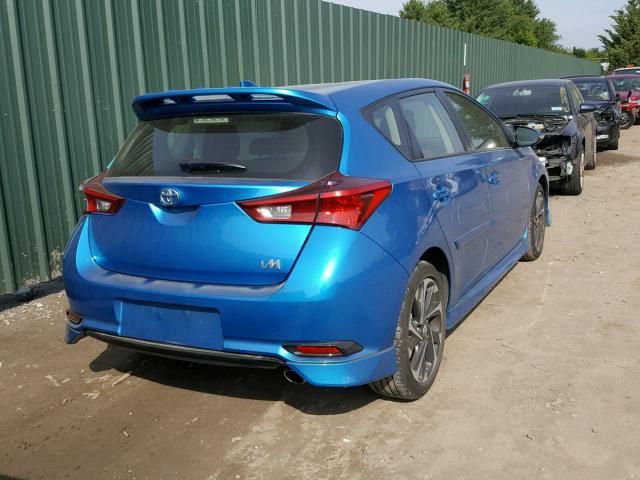 JTNKARJE0HJ531849 - 2017 TOYOTA COROLLA IM BLUE photo 4