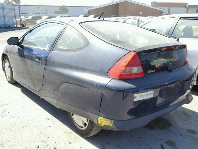 JHMZE14764T000089 - 2004 HONDA INSIGHT BLUE photo 3