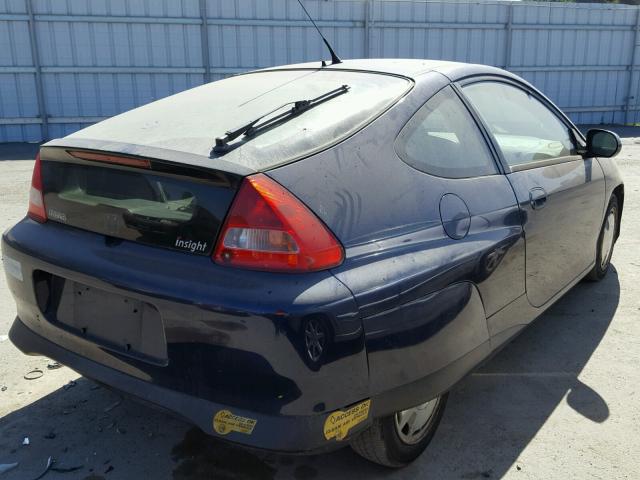 JHMZE14764T000089 - 2004 HONDA INSIGHT BLUE photo 4