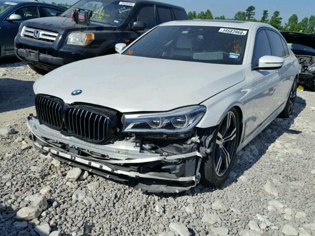 WBA7F2C5XHG421322 - 2017 BMW 750 XI WHITE photo 2