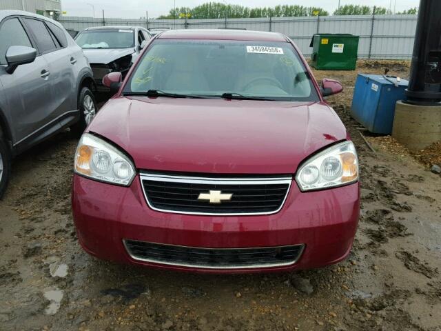 1G1ZT68N87F169653 - 2007 CHEVROLET MALIBU MAX წითელი ფოტო 9