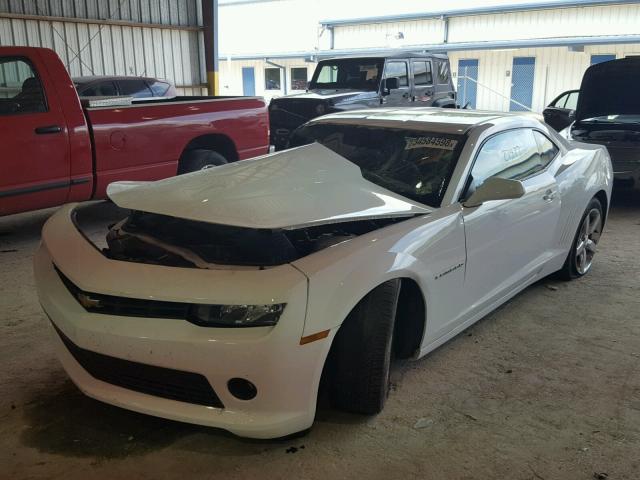 2G1FD1E34F9251988 - 2015 CHEVROLET CAMARO LT WHITE photo 2