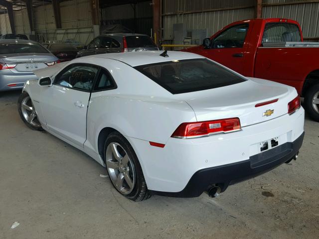 2G1FD1E34F9251988 - 2015 CHEVROLET CAMARO LT WHITE photo 3