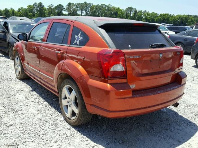 1B3HE78K47D322180 - 2007 DODGE CALIBER R/ ORANGE photo 3