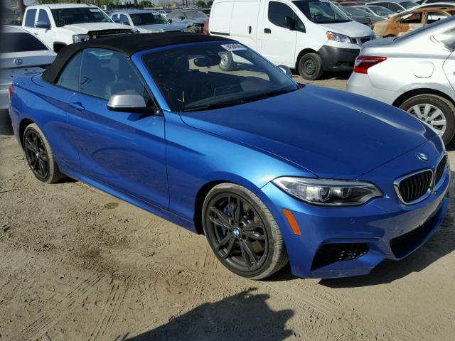 WBA1M1C58GV394041 - 2016 BMW M235I BLUE photo 1