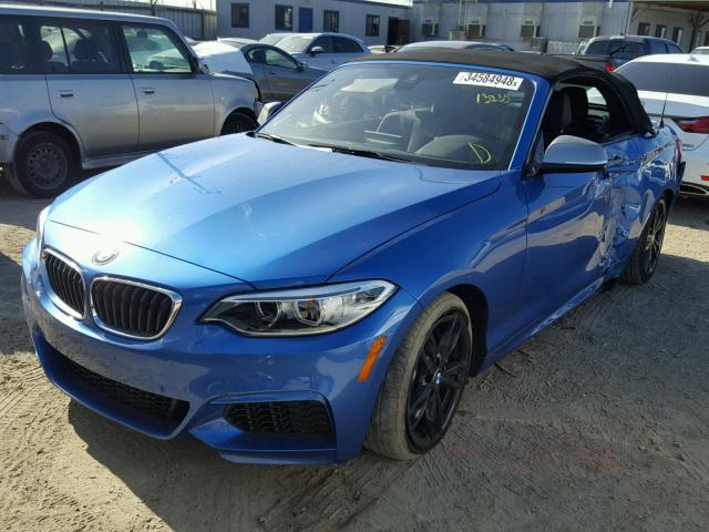 WBA1M1C58GV394041 - 2016 BMW M235I BLUE photo 2