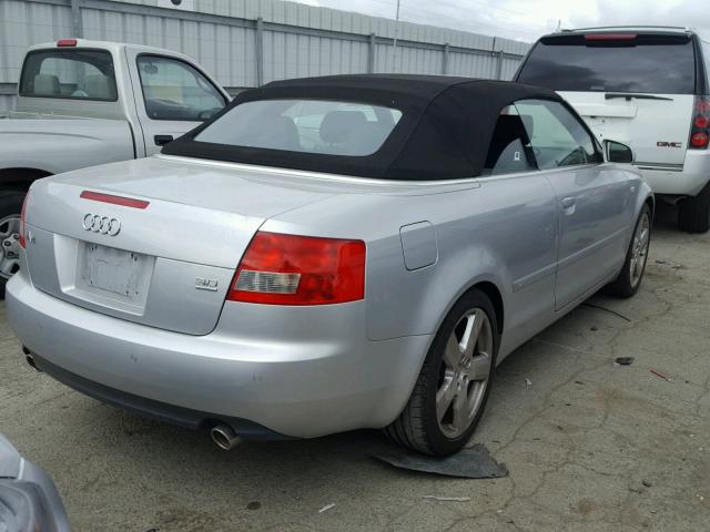 WAUET48H76K002739 - 2006 AUDI A4 S-LINE SILVER photo 4