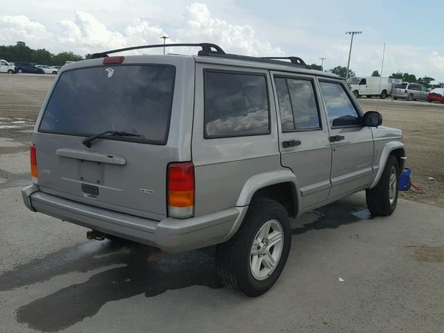 1J4FT58S41L627234 - 2001 JEEP CHEROKEE C GRAY photo 4