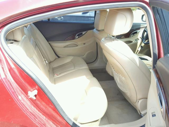 1G4GC5EG2AF174722 - 2010 BUICK LACROSSE C RED photo 6