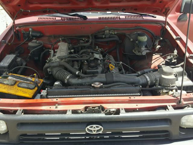 4TARN81A9RZ263820 - 1994 TOYOTA PICKUP 1/2 MAROON photo 7