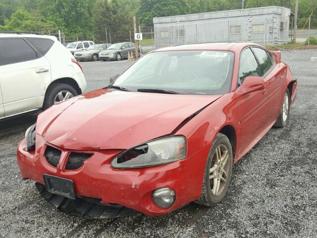 2G2WR554061249716 - 2006 PONTIAC GRAND PRIX RED photo 2