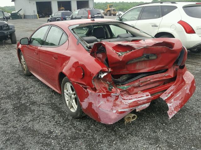 2G2WR554061249716 - 2006 PONTIAC GRAND PRIX RED photo 3