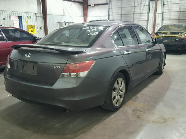 1HGCP36859A039327 - 2009 HONDA ACCORD EXL GRAY photo 4