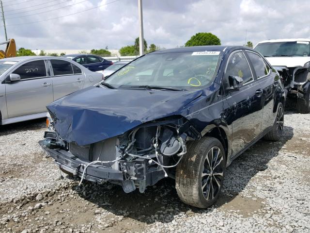 5YFBURHE6JP761723 - 2018 TOYOTA COROLLA L BLUE photo 2