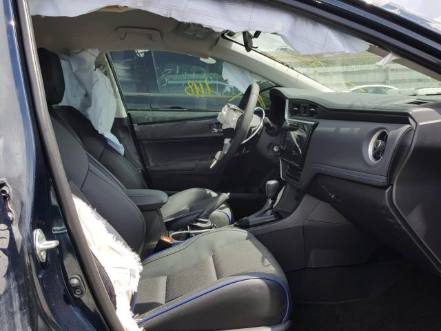 5YFBURHE6JP761723 - 2018 TOYOTA COROLLA L BLUE photo 5