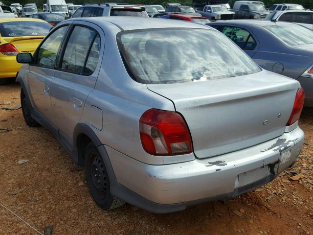 JTDBT1237Y0067655 - 2000 TOYOTA ECHO SILVER photo 3