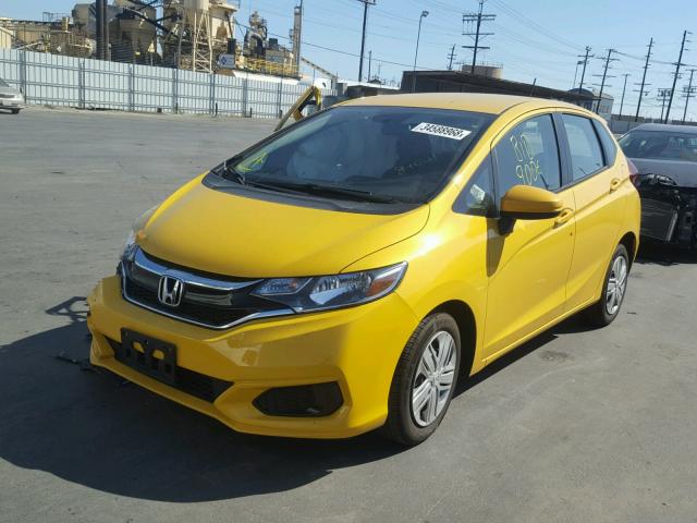 3HGGK5H49JM714447 - 2018 HONDA FIT LX YELLOW photo 2