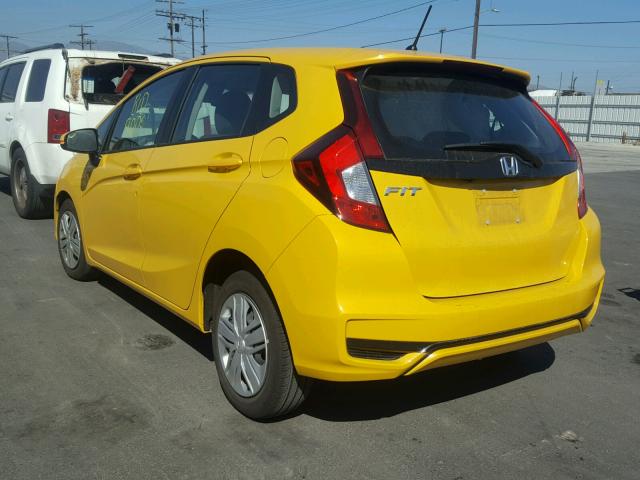 3HGGK5H49JM714447 - 2018 HONDA FIT LX YELLOW photo 3