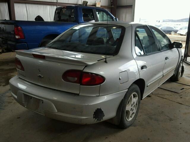 1G1JC524917332660 - 2001 CHEVROLET CAVALIER B GRAY photo 4