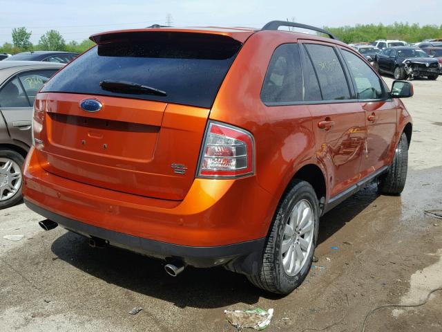 2FMDK49C17BA29592 - 2007 FORD EDGE SEL P ORANGE photo 4