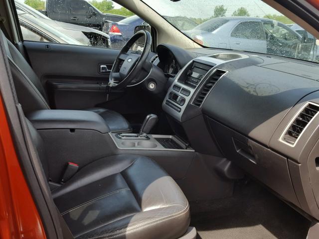 2FMDK49C17BA29592 - 2007 FORD EDGE SEL P ORANGE photo 5