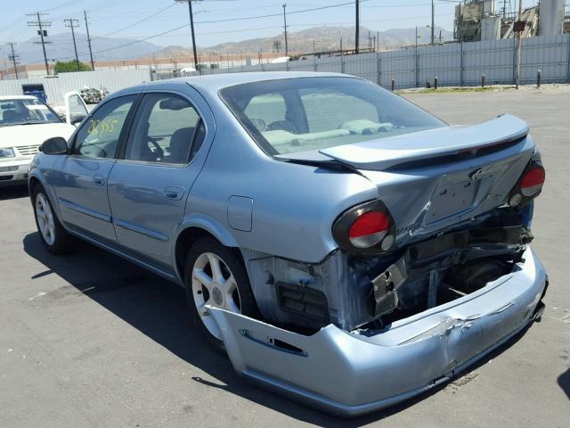 JN1CA31D51T621556 - 2001 NISSAN MAXIMA GXE BLUE photo 3